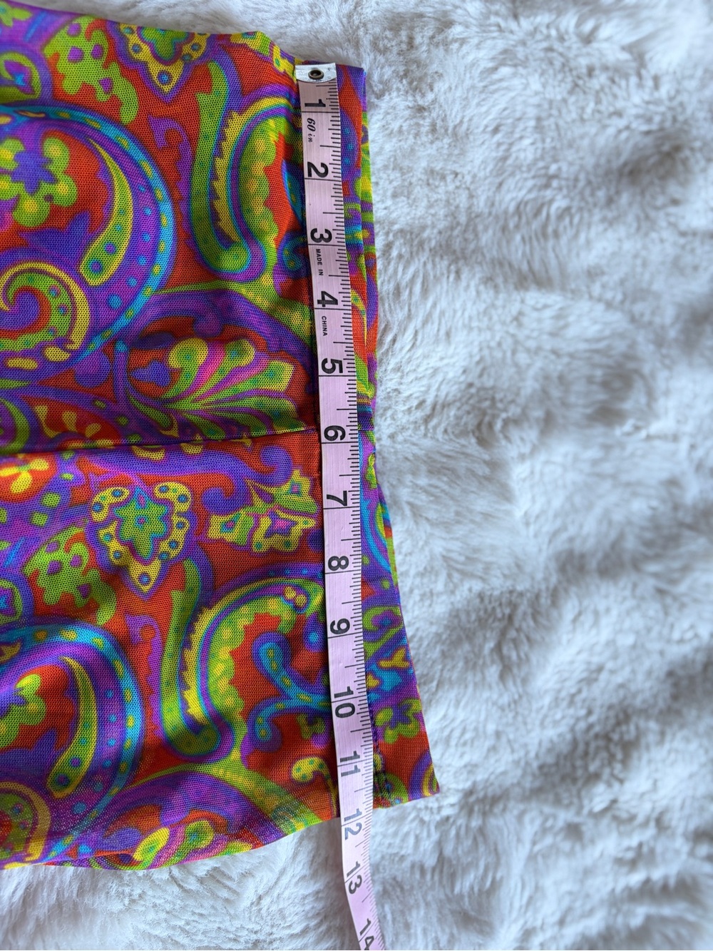 See You Monday Funky Neon Multicolored Paisley Leggings - Picture 6 of 7